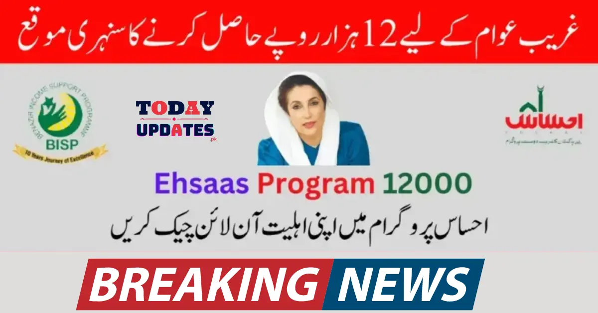 2024 Update: Ehsaas Program 12000 Registration Open for Low-Income Families