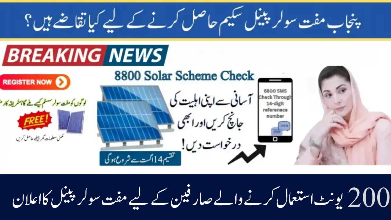 What are the Requirements for Getting The Punjab Free Solar Panel Scheme