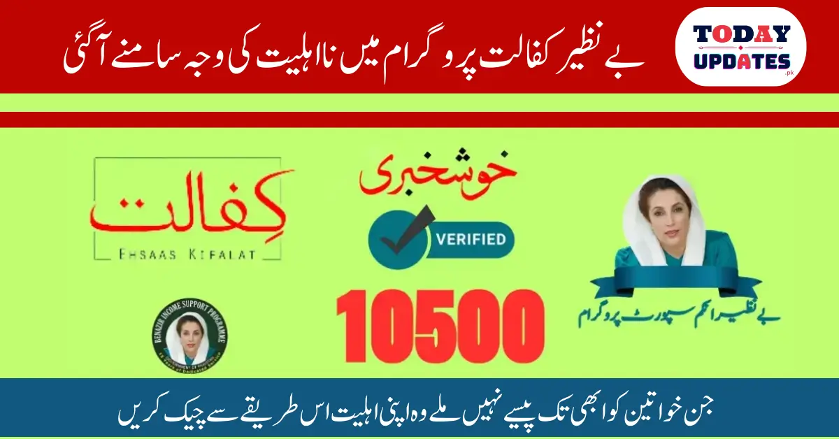 Government Announces: Confirm Your Eligibility for Benazir Kafalat to Receive 10,500 Payment