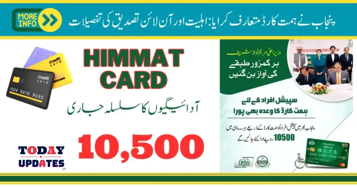 Register Online for the Himmat Card: Verify Your Eligibility for the 10,500 Stipend Today!