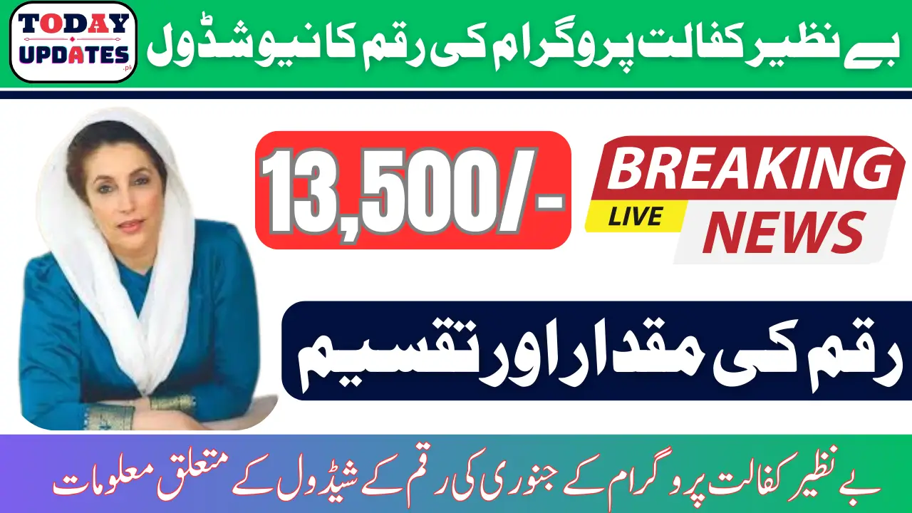 Benazir Kafaalat Payment Schedule 2025 Notification Continue For 13500 +10500 Latest Update