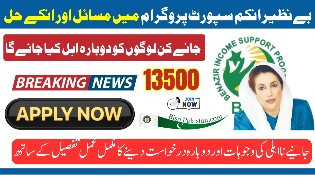 Benazir Income Support Programme 2025 Payment Issues And Their Solution Know Complete Details